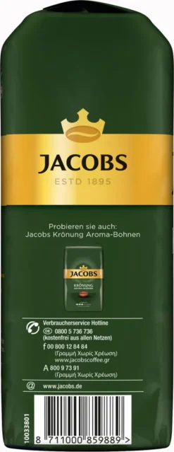 JACOBS Kaffeebohnen Krönung Aroma-Bohne Kräftig 500g Ganze Kaffee Bohnen -Kaffeegetränkeladen 00a693f1e01f8e1c0c6a231eb02e2c41