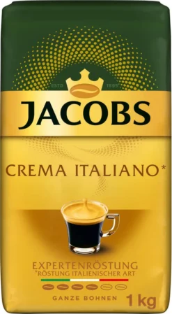 JACOBS Kaffeebohnen Expertenröstung Crema Italiano 4x1kg Ganze Kaffee Bohnen -Kaffeegetränkeladen 05d436b79225c7d3172896821d922fc1