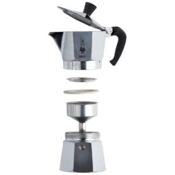Bialetti Moka Express - 3 Tassen Espressokocher -Kaffeegetränkeladen 06c409c80f617dbe7b441382f674f251