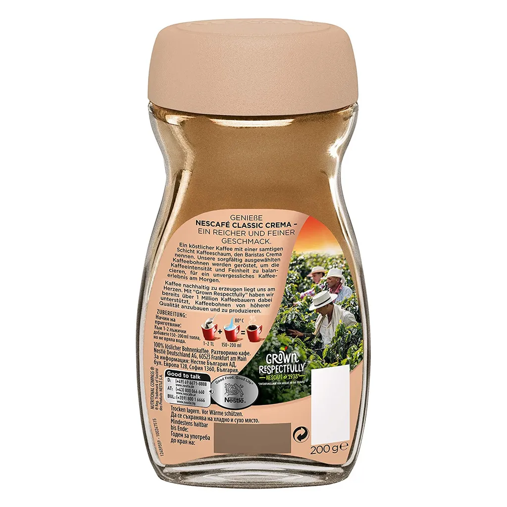 Nescafé® Nescafé Classic Crema | Löslicher Kaffee | 200g 3 Nescafé® Nescafé Classic Crema | Löslicher Kaffee | 200g – Bild 3