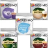TASSIMO Creamy- Kaffee Paket Jacobs Krönung Crema Milka 5 Packungen 64 Portionen