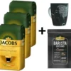 JACOBS Kaffeebohnen Expertenröstung Crema Italiano 3 Kg Geröstete Bohnen+ 1 Jacobs Barista Becher+ 1 Dose