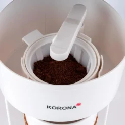 KORONA Kaffee To Go Kaffeemaschine Braun/Weiß Mit Becher -Kaffeegetränkeladen 0b82be6cea018b4239843dee11650454