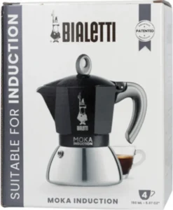 Bialetti MOKA 4TZ Induction Nera -Kaffeegetränkeladen 0ca86e11a34fb4bc647c35fc3b3d9daa