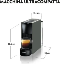 Krups Nespresso Essenza Mini XN110B - Kaffeetassenmaschine - Grau -Kaffeegetränkeladen 12e7e93cf3556ee886bf3f1d98feddc3