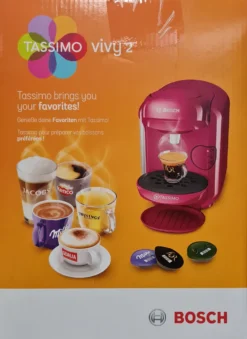 Bosch Tassimo Vivy2 Kapselmaschine TAS1401, Kompaktes Design, Vollautomatisch, Geeignet Für Alle Tassen - Pink -Kaffeegetränkeladen 1384010da8fdf2a4f34a8f2ab52db2c1