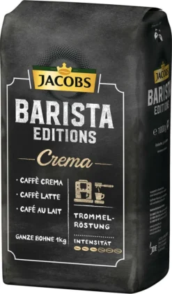 JACOBS Kaffeebohnen Barista Editions Crema 2x1 Kg Ganze Kaffee Bohnen Geröstet -Kaffeegetränkeladen 1488a7c29b812f3f96b93ef7efbf39d2