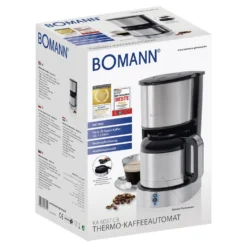 Bomann Thermo-Kaffeeautomat KA 6037 CB Edelstahl/schwarz -Kaffeegetränkeladen 17c3841ac25ed87e4b988e831c7b8876