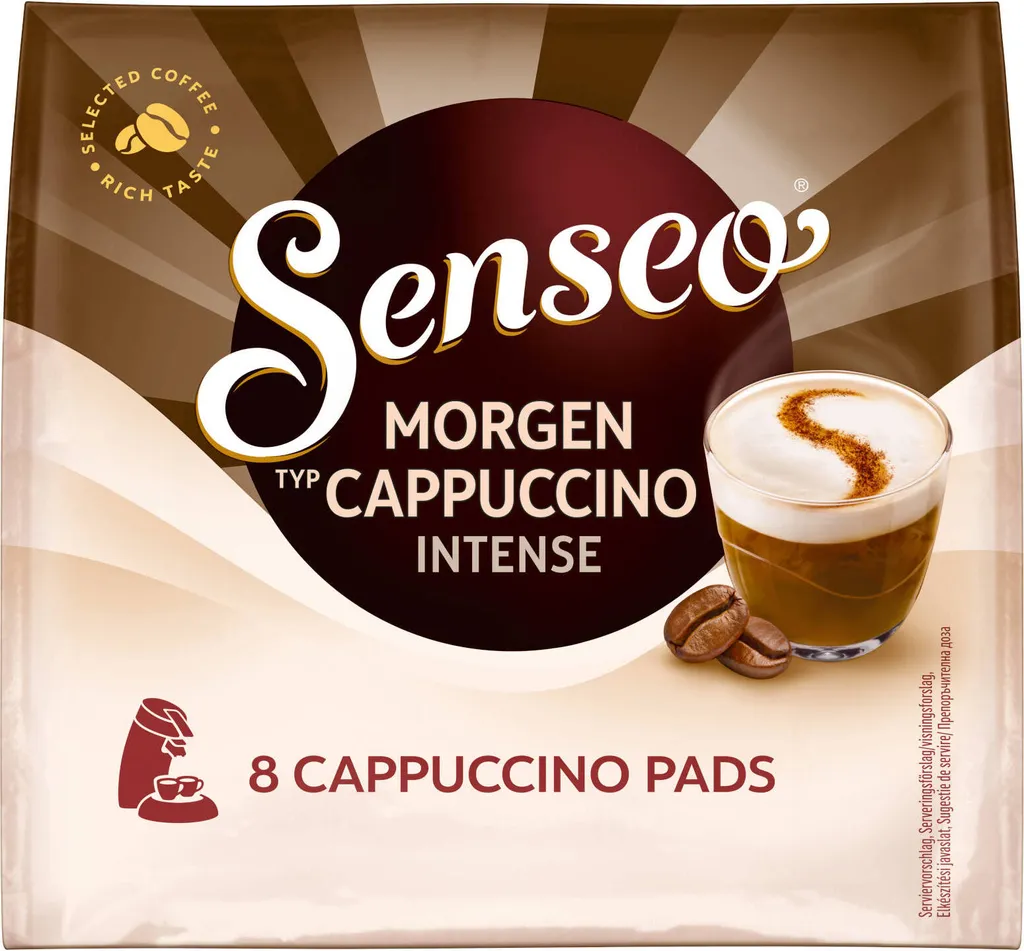 SENSEO Pads Typ Morgen Cappuccino Intense 10 X 8 Pads 80 Getränke 6 SENSEO Pads Typ Morgen Cappuccino Intense 10 X 8 Pads 80 Getränke – Bild 6