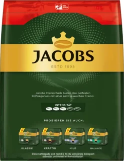 JACOBS Pads Crema Classic UTZ- 5 X 36 Getränke Vorteilspack + 1 Senseo Dose -Kaffeegetränkeladen 1a168982e042fb7d23ebab9d8ba737c0