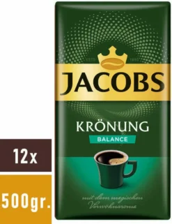 JACOBS Krönung Balance Filterkaffee 12 X 500 G Gemahlener Röstkaffee -Kaffeegetränkeladen 1c23b5ad59226354684da1707df833c9