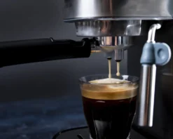 GASTRONOMA 18110001 Espressomaschine Baristo. Siebträgermaschine Mit 15 Bar Druck Und Milchaufschäumer -Kaffeegetränkeladen 1e6e5eea791aab0f873a773482335e91