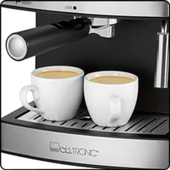 Clatronic ES 3643 Espresso- Und Cappuccino-Automat, 15 Bar Pumpdruck, Tassenvorwärmfunktion, Mit Aufschäum- Und Heißwasserfunktion -Kaffeegetränkeladen 1f1475e93c387df5d03b7af67fade9bb