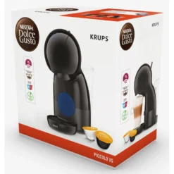 Krups Kaffeekapselmaschinen Nescafe Dolce Gusto Piccolo XS, Farbe:Schwarz/Blau, KP 1A01 -Kaffeegetränkeladen 21cea8a2b239d996feaa5f7bbeeb95b4