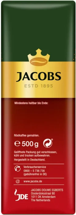 JACOBS Meisterröstung Filterkaffee 12 X 500 G Kaffee Gemahlen 10 JACOBS Meisterröstung Filterkaffee 12 X 500 G Kaffee Gemahlen -Kaffeegetränkeladen 2333e19930ae3fd054ea733728a59e5c 2