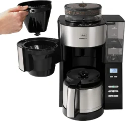 Melitta Aroma Fresh Therm - Kaffeemaschine - Edelstahl/schwarz -Kaffeegetränkeladen 27180a59d367fc4fd060dec69466aaaa