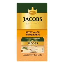 JACOBS 3in1 Typ Caramel Löslicher Kaffee 12er Pack 12 X 10 Getränke Sticks -Kaffeegetränkeladen 27cacbdffc17c6ca99937a0caccd79df