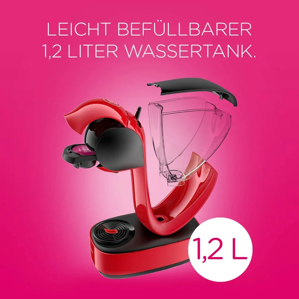 Krups Espressomaschine NESCAFÉ® DOLCE GUSTO® Infinissima KP1708, Rot 5 Krups Espressomaschine NESCAFÉ® DOLCE GUSTO® Infinissima KP1708, Rot – Bild 5