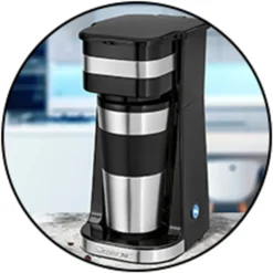 Clatronic KA 3733 Kaffeemaschine Für Coffee To Go, Inkl. 0,4 Liter Kaffeebecher Aus Edelstahl, Ideal Für Auto, Büro Und Unterwegs, Schwarz -Kaffeegetränkeladen 2b6170a2ebc9738d2b2db0c4c5647159