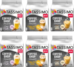 TASSIMO Kapseln Coffee Shop Selections Chai/ Flat White/ Toffee Nut 48 Getränke -Kaffeegetränkeladen 2e658031ee65a4b46868ecefccdfb8d3