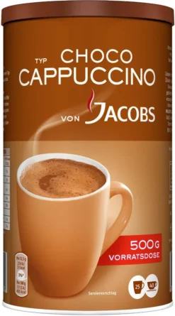 JACOBS Löskaffee Typ Choco Cappuccino 500 G Dose Löslicher Kaffee Mit Kakao -Kaffeegetränkeladen 31d9a9b7d6419757fe5f8865c171d599