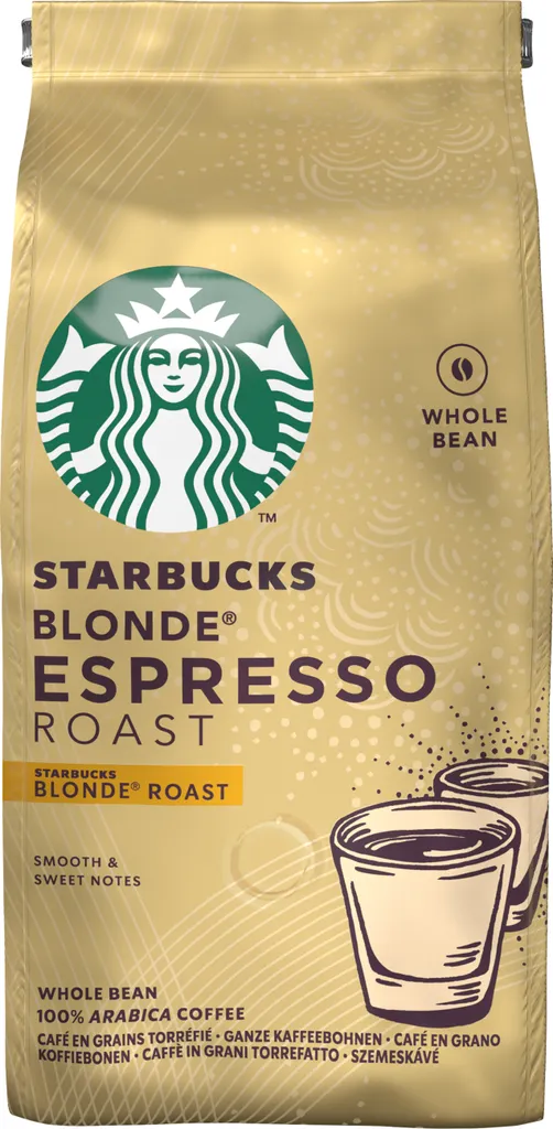 Nestlé® Starbucks Blonde Espresso Roast, Süsse Röstung, Ganze Bohne, 200 G 1 Nestlé® Starbucks Blonde Espresso Roast, Süsse Röstung, Ganze Bohne, 200 G