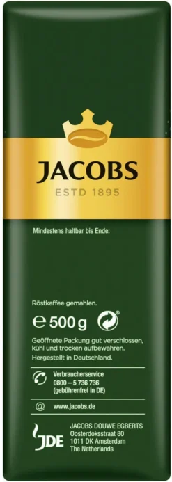 JACOBS Filterkaffee Krönung 6x500g Pulver-Kaffee Gemahlen Röstkaffee 1,5kg 9 JACOBS Filterkaffee Krönung 6x500g Pulver-Kaffee Gemahlen Röstkaffee 1,5kg -Kaffeegetränkeladen 3727be2faf9dff5a6748260d68714306
