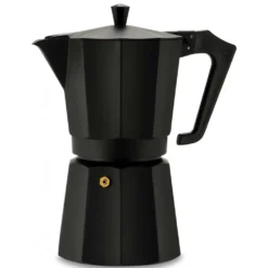 Pezzetti Espressokocher Italexpress 6 Tassen Aluminium Schwarz
