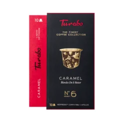 Kaffeekapseln, TURABO, Karamell, 10 Nespresso-kompatible Kapseln, 54gr -Kaffeegetränkeladen 3b460531f072a21b198b8c94b1ebda14
