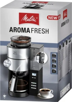 MELITTA 1021-02 Aroma Fresh Kaffeeautomat Mit Timer Und Mahlwerk Schwarz, Farbe:Schwarz -Kaffeegetränkeladen 3e1effda3e3858d830fb2ba40eca1a75