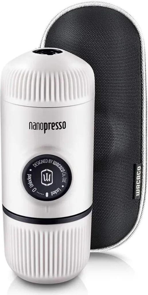 WACACO Nanopresso Tragbare Espressomaschine, Mit Nanopresso-Etui, Upgrade-Version Von Minipresso, Reisekaffeemaschine, Kaffee-To-Go, Manuell Betrieben, Weiß, Nachhaltig 1 WACACO Nanopresso Tragbare Espressomaschine, Mit Nanopresso-Etui, Upgrade-Version Von Minipresso, Reisekaffeemaschine, Kaffee-To-Go, Manuell Betrieben, Weiß, Nachhaltig