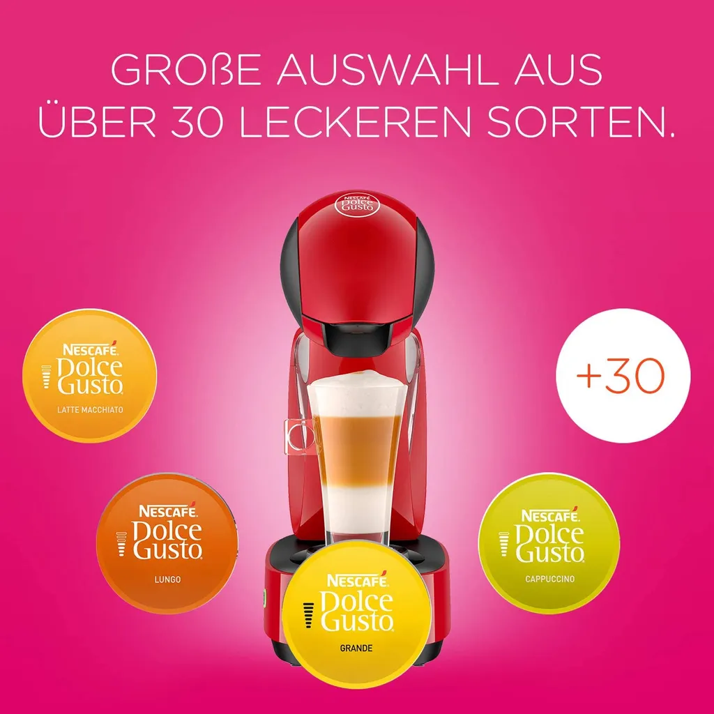 Krups Espressomaschine NESCAFÉ® DOLCE GUSTO® Infinissima KP1708, Rot 8 Krups Espressomaschine NESCAFÉ® DOLCE GUSTO® Infinissima KP1708, Rot – Bild 8