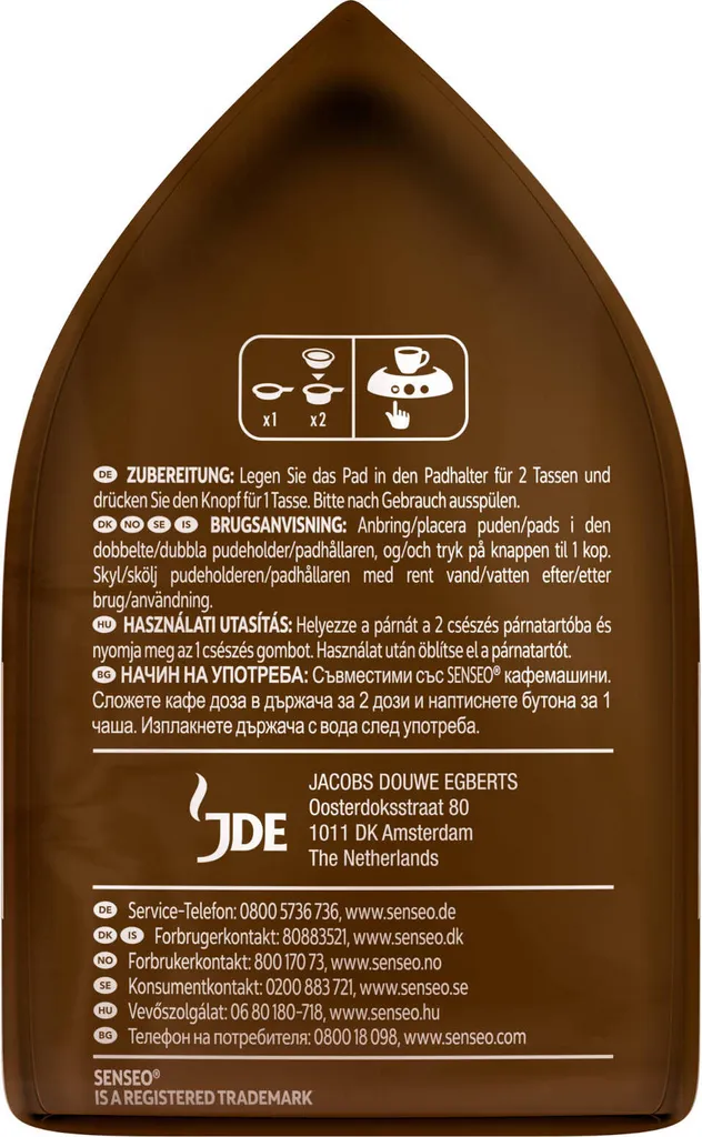 SENSEO Pads Typ Morgen Cappuccino Intense 10 X 8 Pads 80 Getränke 3 SENSEO Pads Typ Morgen Cappuccino Intense 10 X 8 Pads 80 Getränke – Bild 3
