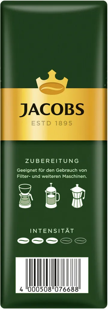 JACOBS Filterkaffee Krönung 6x500g Pulver-Kaffee Gemahlen Röstkaffee 1,5kg 4 JACOBS Filterkaffee Krönung 6x500g Pulver-Kaffee Gemahlen Röstkaffee 1,5kg – Bild 4