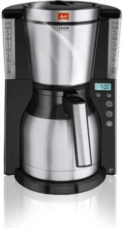 Melitta 1011-16 Look IV Therm Timer Schw/edelst. -Kaffeegetränkeladen 47450f5c15c34eada3bfdfb71282d841