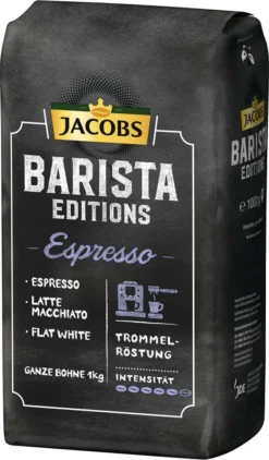 JACOBS Kaffeebohnen Barista Editions Espresso 2x1kg Ganze Bohne + Aluminium Dose Im Barista Design -Kaffeegetränkeladen 47fa002a9c656045e8c2c2fc7e99de3c