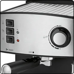 Clatronic ES 3643 Espresso- Und Cappuccino-Automat, 15 Bar Pumpdruck, Tassenvorwärmfunktion, Mit Aufschäum- Und Heißwasserfunktion -Kaffeegetränkeladen 4938fb865ea8fea13af3f770d00703f2