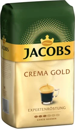 JACOBS Kaffeebohnen Expertenröstung Crema Gold 2 X 1 Kg Ganze Kaffee Bohnen + 1 Aluminium Dose Barista Design -Kaffeegetränkeladen 4e8c84aa4115a45742e8207b4b2cffd0