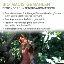 Macis Muskatblüte Gemahlen, BIO, 100g -Kaffeegetränkeladen 5120eb63c7a9dfb06e5f99e78d88e875