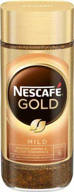 Nescafé® Nescafé Gold Mild | Löslicher Kaffee | 200g-Glas -Kaffeegetränkeladen 5180226be044506d72c5d1b5cde922e5