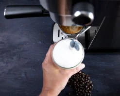 GASTRONOMA 18110001 Espressomaschine Baristo. Siebträgermaschine Mit 15 Bar Druck Und Milchaufschäumer -Kaffeegetränkeladen 52aefbf50d01b8a22ceaab0d7bc366cc