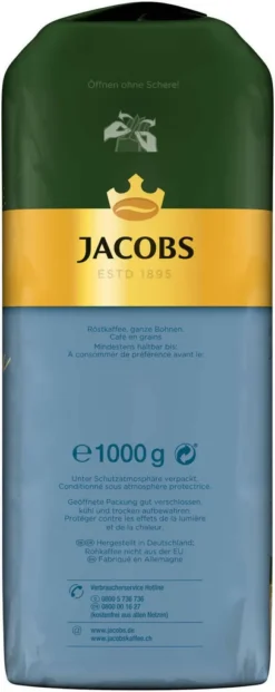 JACOBS Kaffeebohnen Expertenröstung Crema Mild Röstung Des Jahres 2x1 Kg Bohnen -Kaffeegetränkeladen 53e69d924f869610b15d884731fa2c85