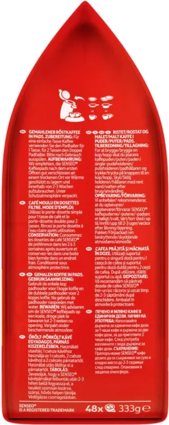 SENSEO Pads Classic Senseopads 240 Getränke Kaffeepads XXL Pack 12 SENSEO Pads Classic Senseopads 240 Getränke Kaffeepads XXL Pack -Kaffeegetränkeladen 54d18f1c373f8fa1e295a768e676b931