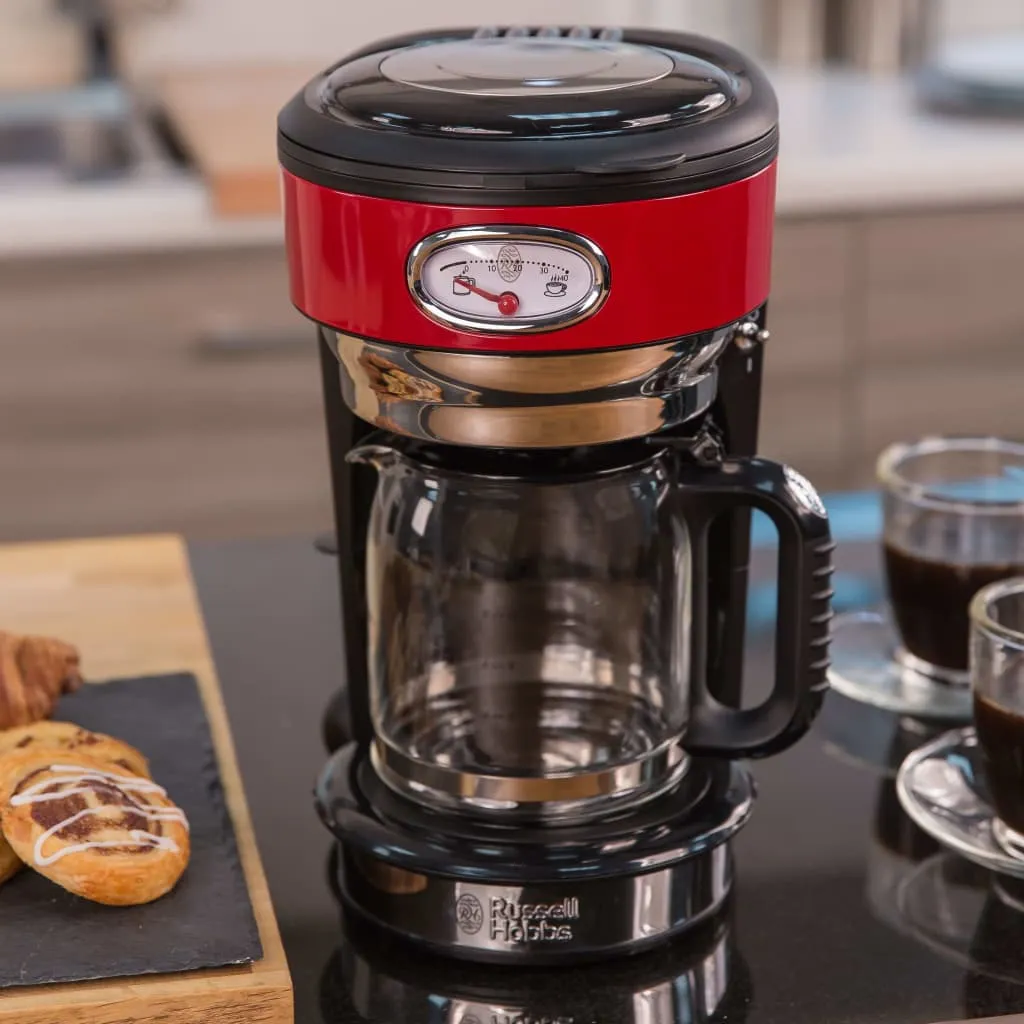 Russell Hobbs 21700-56 Retro Ribbon Red Kaffeemaschine 8 Russell Hobbs 21700-56 Retro Ribbon Red Kaffeemaschine – Bild 8