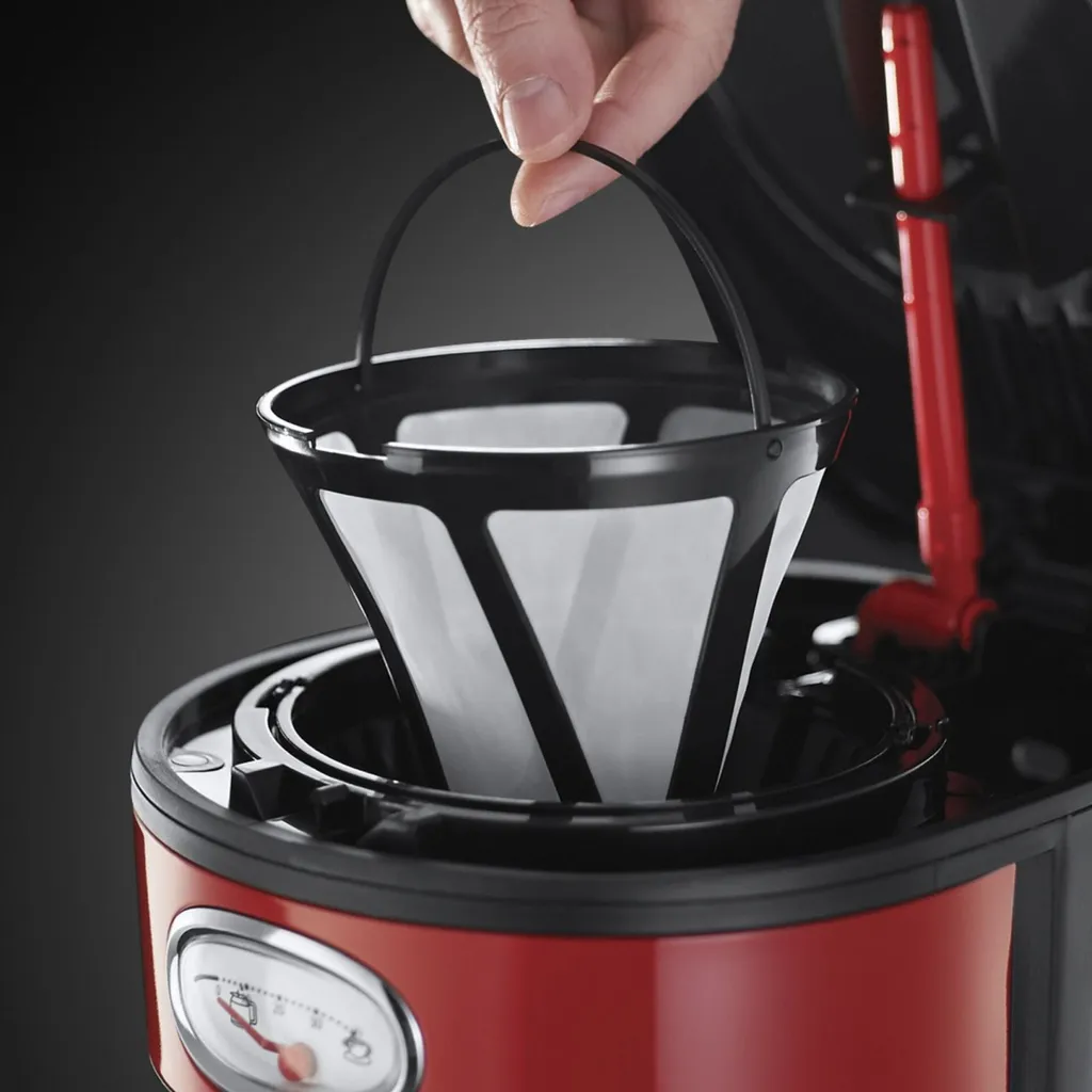 Russell Hobbs 21700-56 Retro Ribbon Red Kaffeemaschine 6 Russell Hobbs 21700-56 Retro Ribbon Red Kaffeemaschine – Bild 6