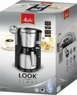 Melitta 1011-16 Look IV Therm Timer Schw/edelst. -Kaffeegetränkeladen 638356e6af1f92ac4010709a3ad72939