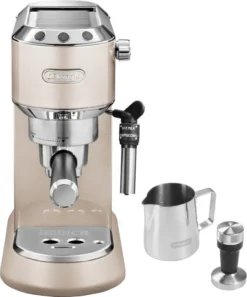 De'Longhi Delonghi Kaffeemaschine Dedica Metallics EC785.BG Pumpendruck 15 Bar, Eingebauter Milchaufschäumer, Manuell, 1300 W, Beige -Kaffeegetränkeladen 64b2096b80c4c08a7d6481d7047dc8aa