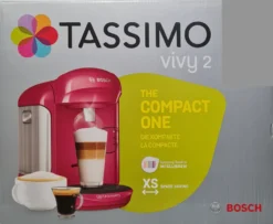 Bosch Tassimo Vivy2 Kapselmaschine TAS1401, Kompaktes Design, Vollautomatisch, Geeignet Für Alle Tassen - Pink -Kaffeegetränkeladen 678206823ddb911b0f72495367a95d1c