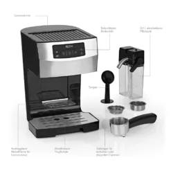 Espressomaschine Siebträger Maschine Barista Edelstahl Milchschaumdüse 20 Bar -Kaffeegetränkeladen 6873b29dc99c3b99610a53493fdfb180