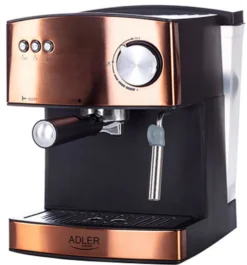 Adler Espressomaschine | Kaffeemaschine | Milchaufschäumer | Cappuccinomaschine | Siebträger Espressomaschine | Elektrische Espressomaschine | Bronze Design | 1,6L Wassertank | 850 Watt |15 Bar | -Kaffeegetränkeladen 6a5552b8101728285661315ed730ccf4